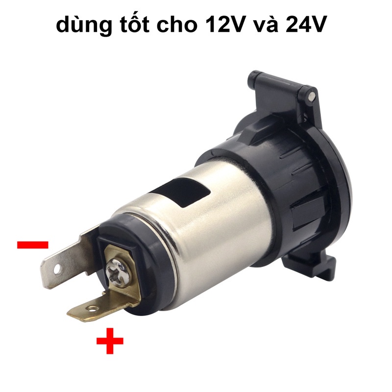 Tẩu sạc 12V/24V chuyên dụng cho xe hơi xe tải 120W (tẩu đầu cái) | BigBuy360 - bigbuy360.vn