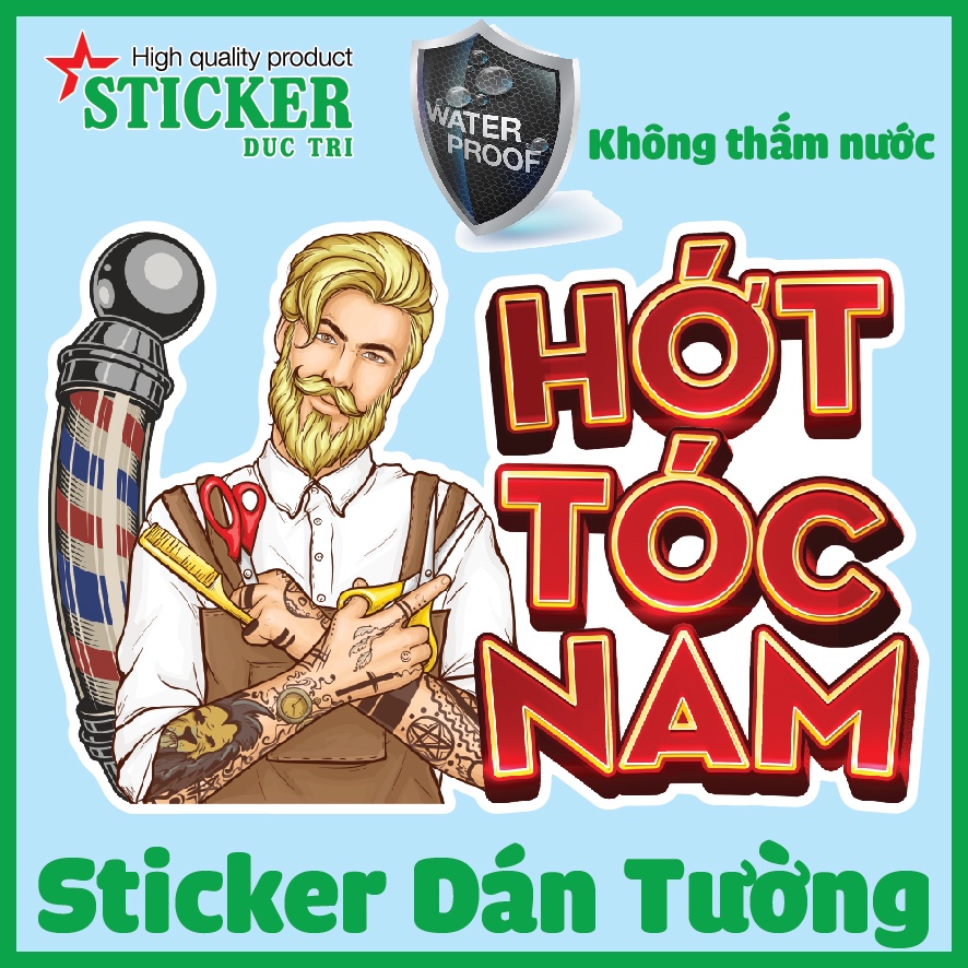 🔥 DECAL DÁN HỚT TÓC NAM.. 🔥 DÁN TƯỜNG, CỬA KÍNH, LÀM BIỂN HIỆU...
