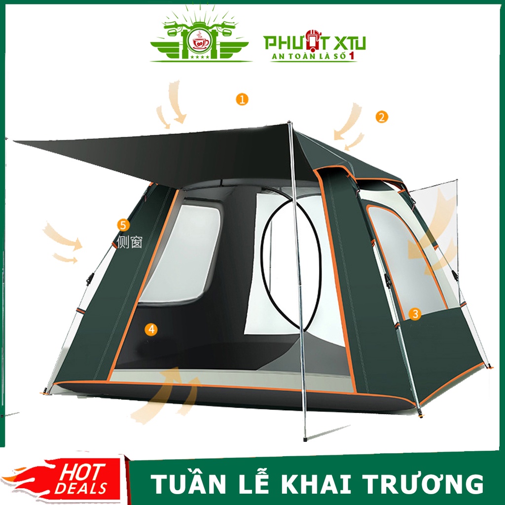 Lều cắm trại dã ngoại câu cá du lịch cao cấp tự động bật mở 2- 3 người - Hội quán Phượt XTU khuyên dùng