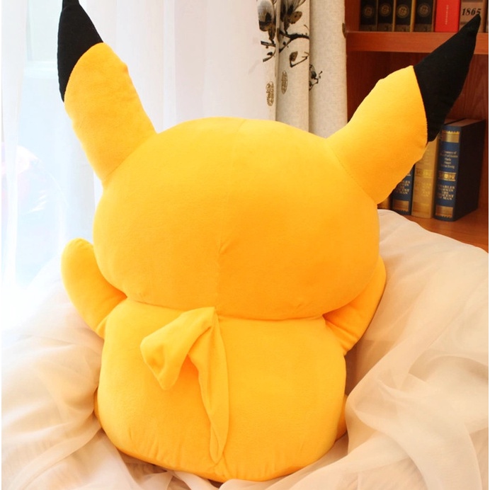 Gấu Bông Pikachu Ngồi Đáng Yêu, Pikachu Vàng Nhồi Bông 30CM