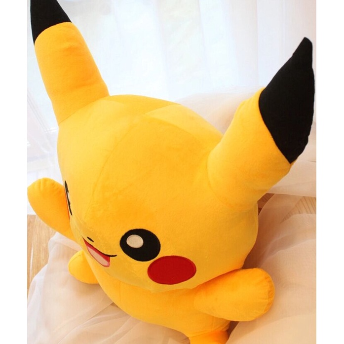 Gấu Bông Pikachu Ngồi Đáng Yêu, Pikachu Vàng Nhồi Bông 30CM