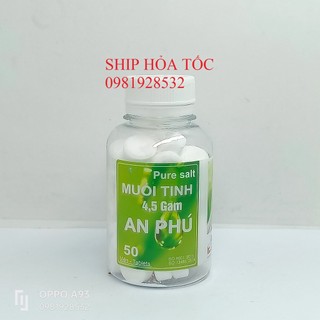 Viên muối tinh an phú hộp 50 viên muối tự pha nước súc miệng họng