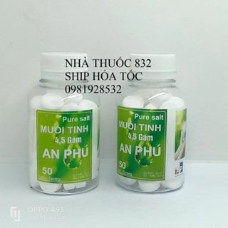 Muối Sinh Lý Tự Pha An Phú(Lọ 50 viên muối tinh)