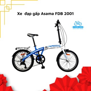 Xe đap gấp asama fdb 2001 cao cấp tặng ngay phụ kiện cao cấp