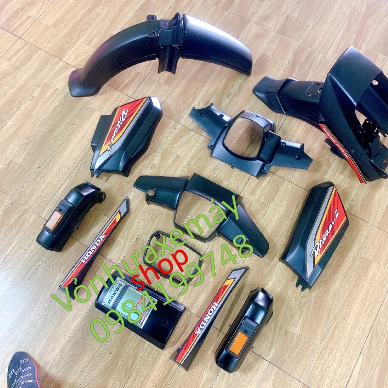 Bộ vỏ nhựa /Dàn áo xe Dream 2-dream việt -thái màu Đen Nhám