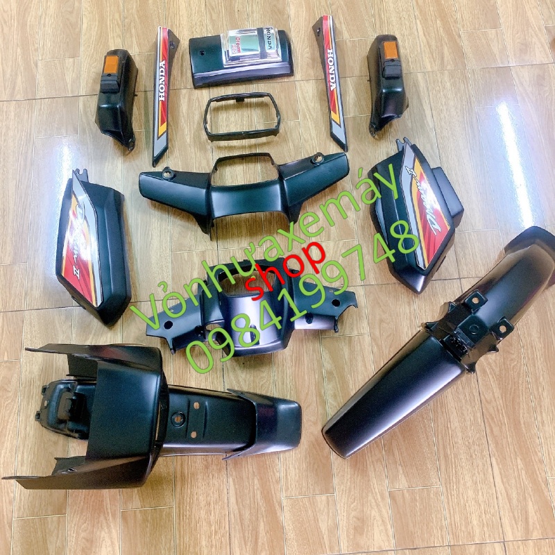 Bộ vỏ nhựa /Dàn áo xe Dream 2-dream việt -thái màu Đen Nhám