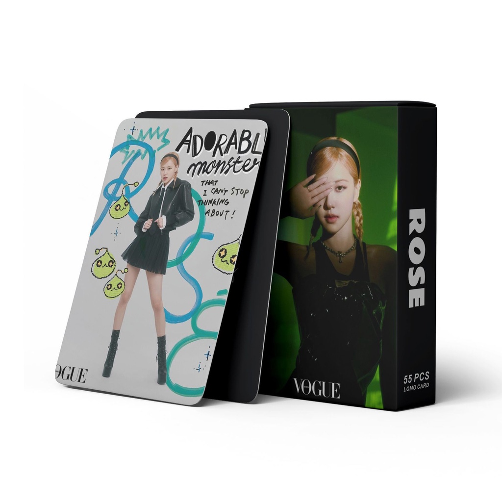 Set 55 lomo card Blackpink Rose VOGUE 2023