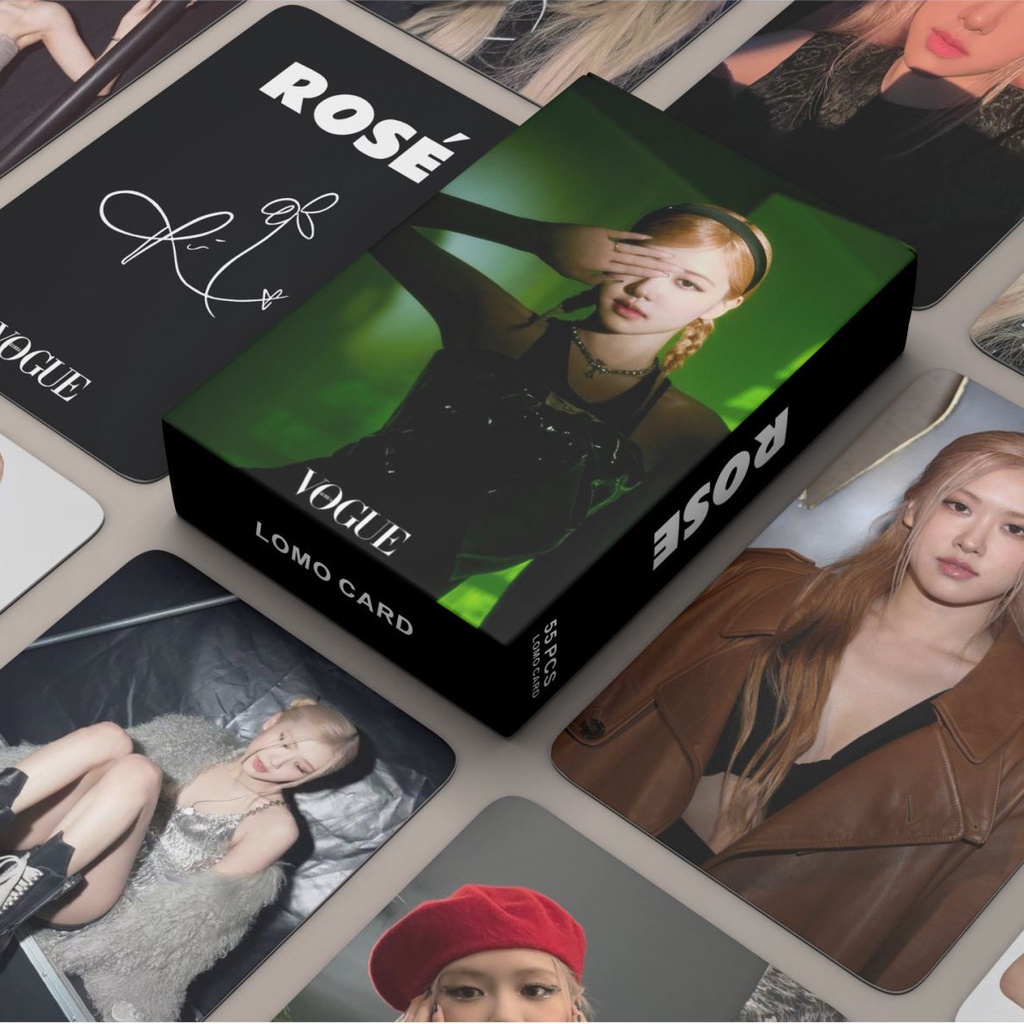 Set 55 lomo card Blackpink Rose VOGUE 2023