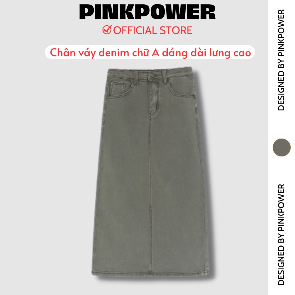 Chân váy dài nữ,chân váy chữ A co giãn vải kaki giúp tôn dáng,trẻ trung năng động phù hợp đi chơi,đi làm PINKPOWER | BigBuy360 - bigbuy360.vn