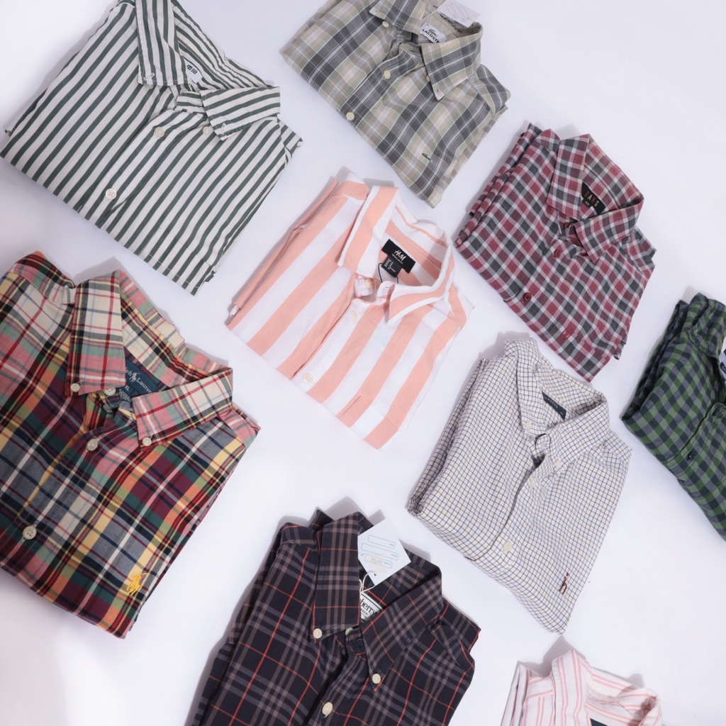 Áo sơ mi HIỆU casual, công sở cao cấp Nhật,Hàn - secondhand
