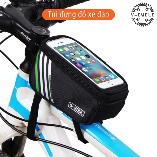 Túi B SOUL Túi đựng đồ gắn khung xe đạp chất liệu Polyester siêu bền túi gắn xe đạp