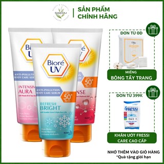 Serum chống nắng body biore spf50+/pa+++ sáng mịn mát lạnh, kem chống nắng biore uv body intensive white spf50+ saikou
