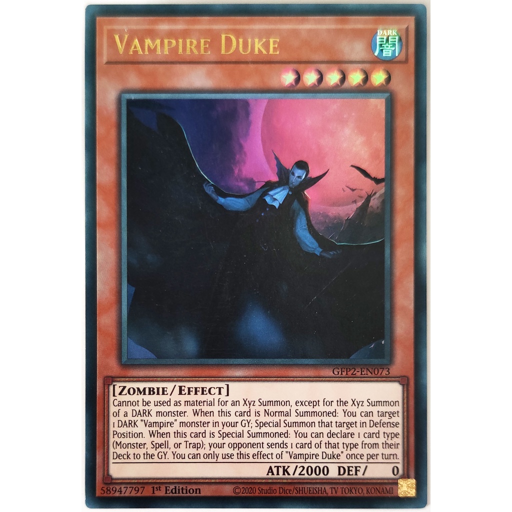 [Thẻ Yugioh] Vampire Duke |EN| Ultra Rare