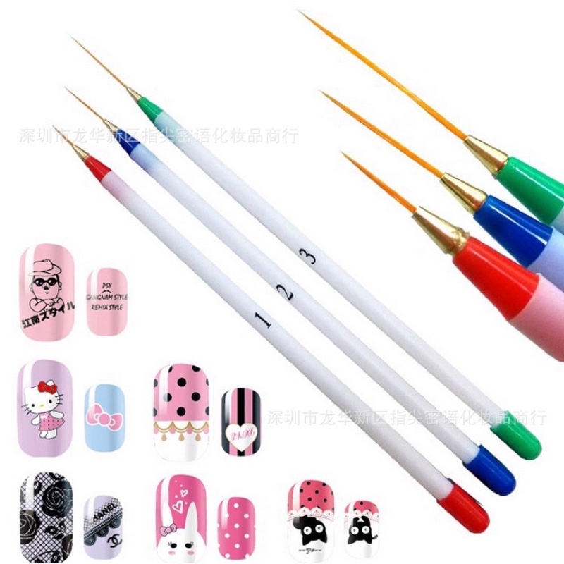 bộ cọ net 3 cây vẽ nail