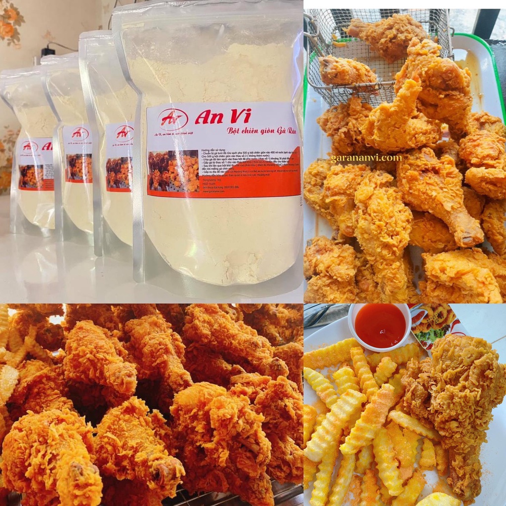 (RẺ VÔ ĐỐI) BỘT CHIÊN GIÒN GÀ RÁN AN VI GÓI 1KG