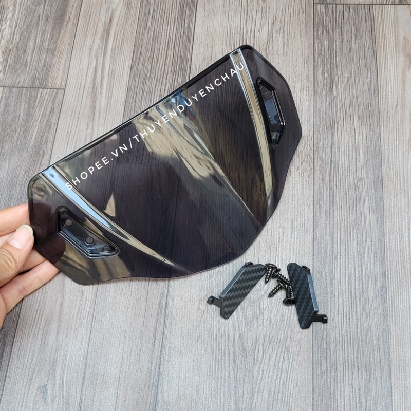 Kính Chắn Gió Xe Sirius Wave Exciter Winner Màu Khói