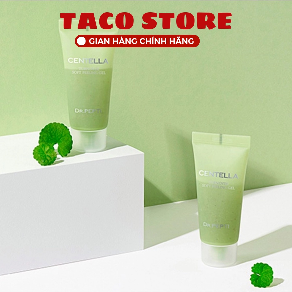 Gel Tẩy Tế Bào Chết Chiết Xuất Rau Má Dr.Pepti Centella Turnover Soft Peeling Gel 30ml