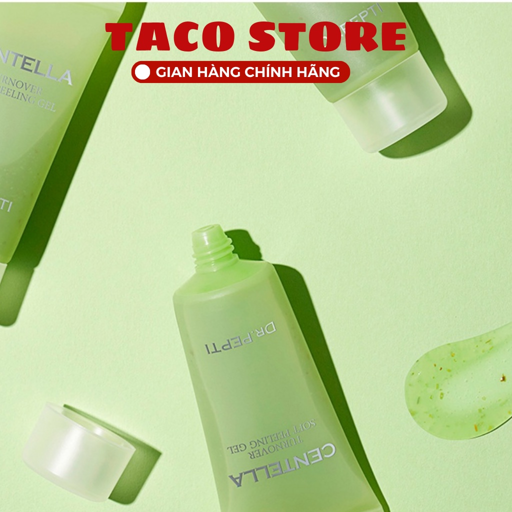 Gel Tẩy Tế Bào Chết Chiết Xuất Rau Má Dr.Pepti Centella Turnover Soft Peeling Gel 30ml