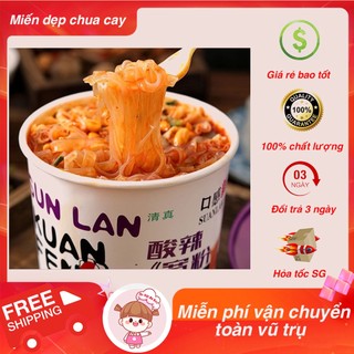 Miến dẹp chua cay Trùng Khánh - Ăn vặt Bà Beo