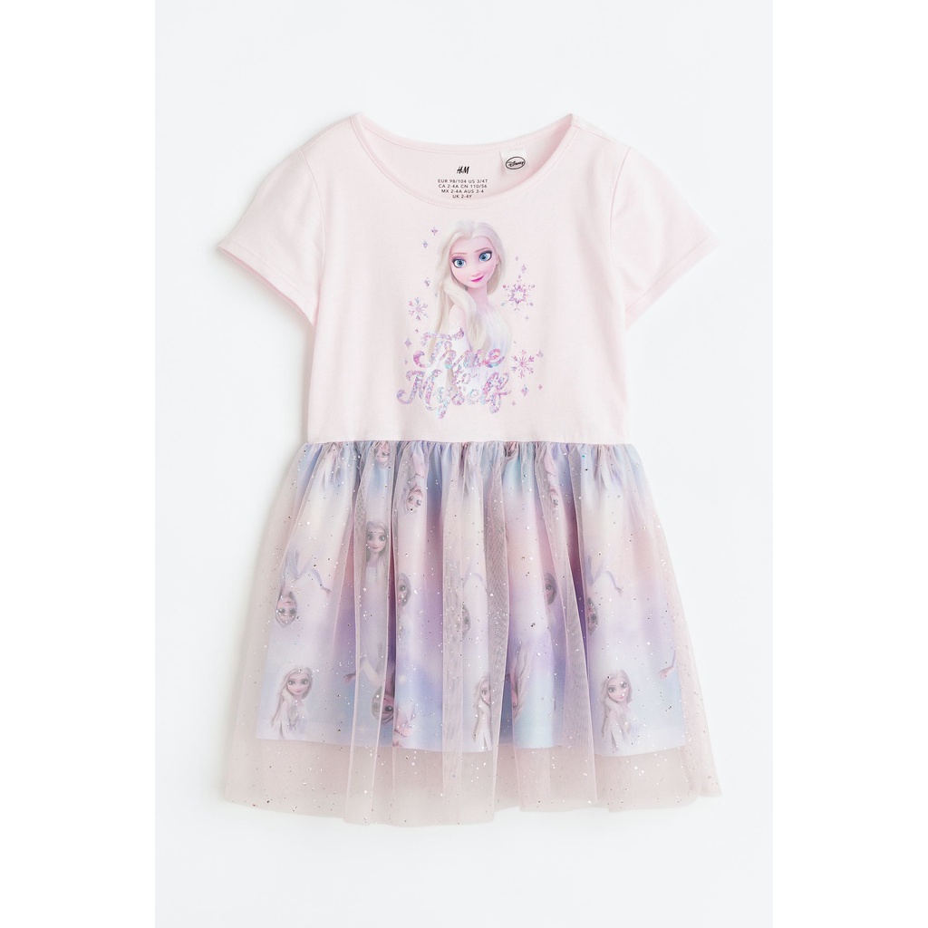 Váy bé gái lớn kid váy công chúa elsa, ngựa HM