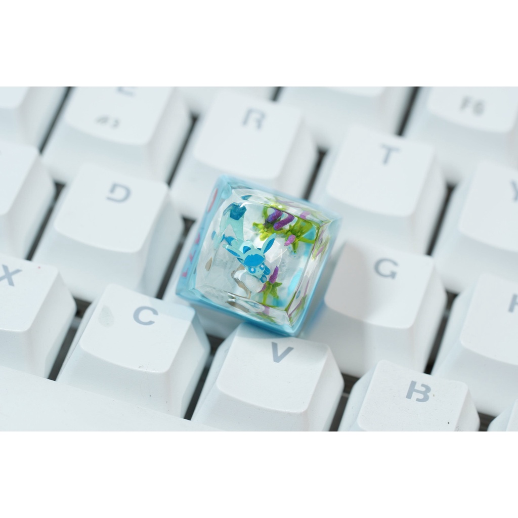 Glaceon Keycap resin pokemon - nút bàn phím cơ - artisan