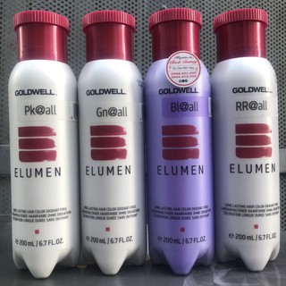 THUỐC NHUỘM PHỦ BÓNG ELUMEN GOLDWELL CAO CẤP SỐ 1 THẾ GIỚI 200ml *NEW*