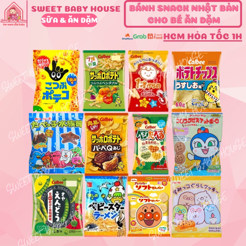 Bánh snack Callbee Nhật Bản cho bé từ 1 tuổi. Date 2 2024