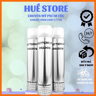 Gôm xịt tóc nam butterfly shadow 600ml, gôm bạc giữ nếp tạo kiểu nam nữ huế store