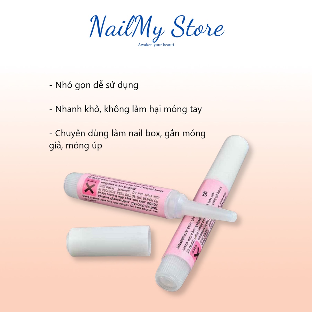 Keo dán móng mini, keo dán nail box