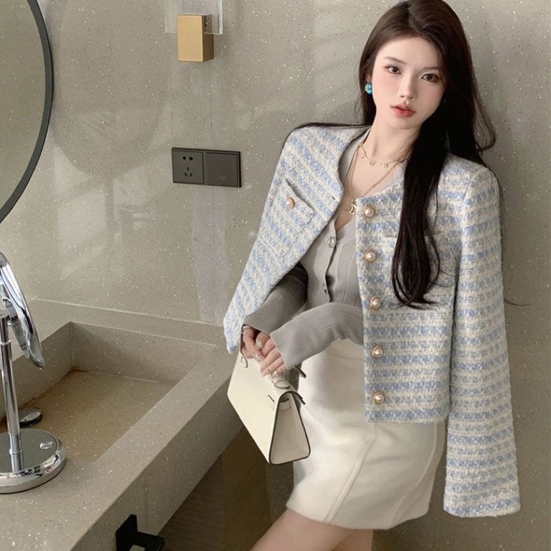 [ Hàng order] Áo Khoác Dạ Tweed Hàng Quảng Châu 2 Lớp Dạ Ngắn | BigBuy360 - bigbuy360.vn