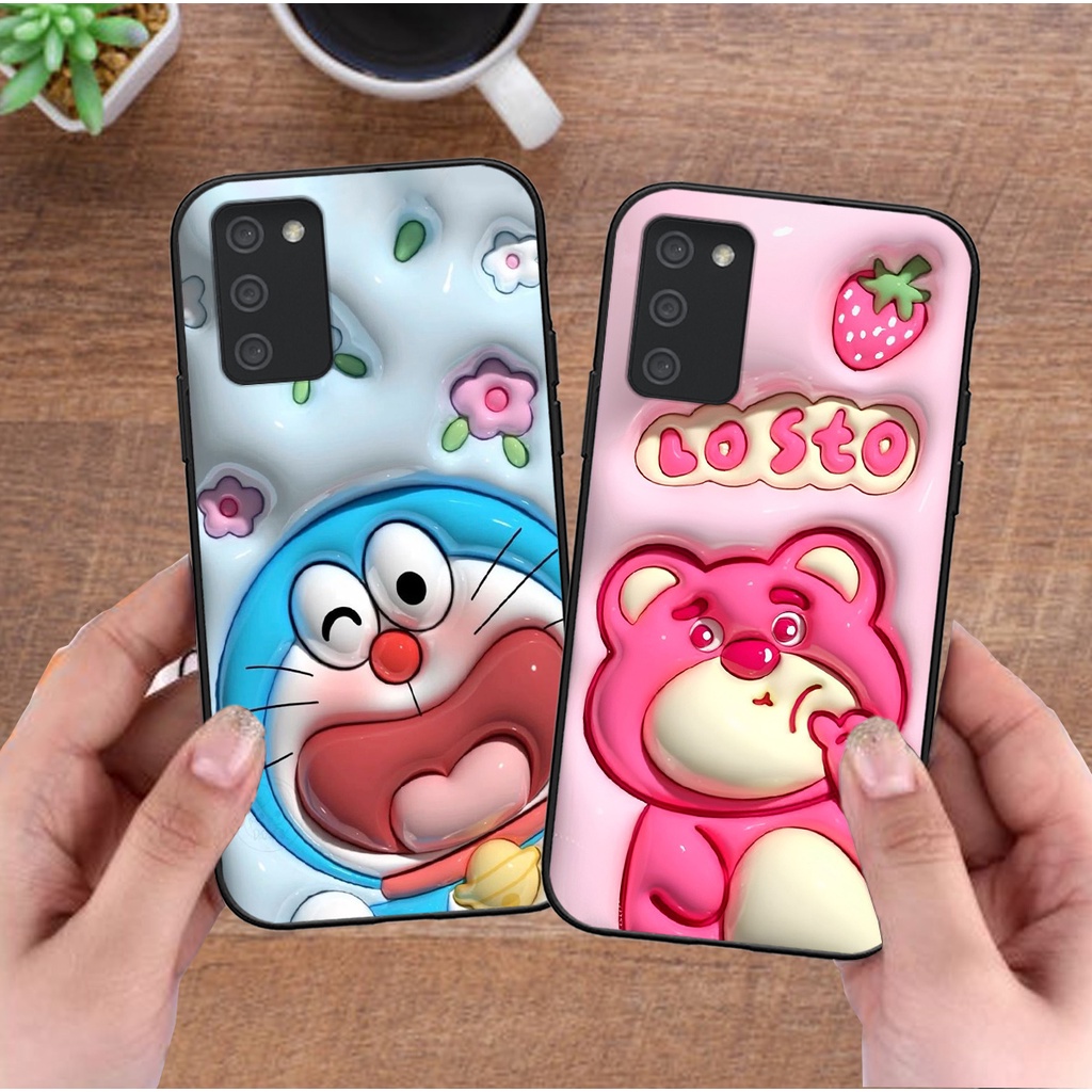 Ốp lưng Samsung A02s / A03s  in phẳng hình gấu hot trend cute