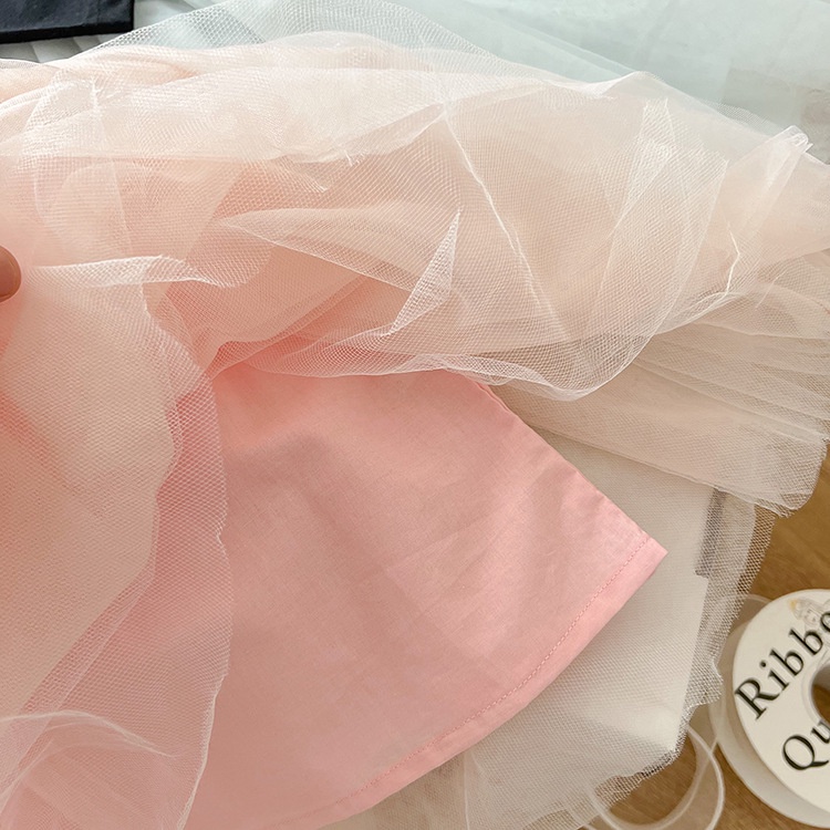 Váy công chúa trẻ em từ 8-35kg kiểu váy múa bale mùa hè tiểu thư sành điệu chính hãng Ambb Kids mã V111