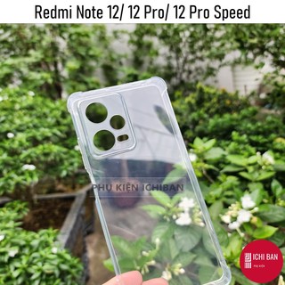Ốp Dẻo Chống Sốc Redmi Note 12 Pro 5G/ Redmi Note 12 4G/ Note 12 Turbo Trong Suốt, Ôm Khít Máy Có Gờ Bảo Vệ Camera.