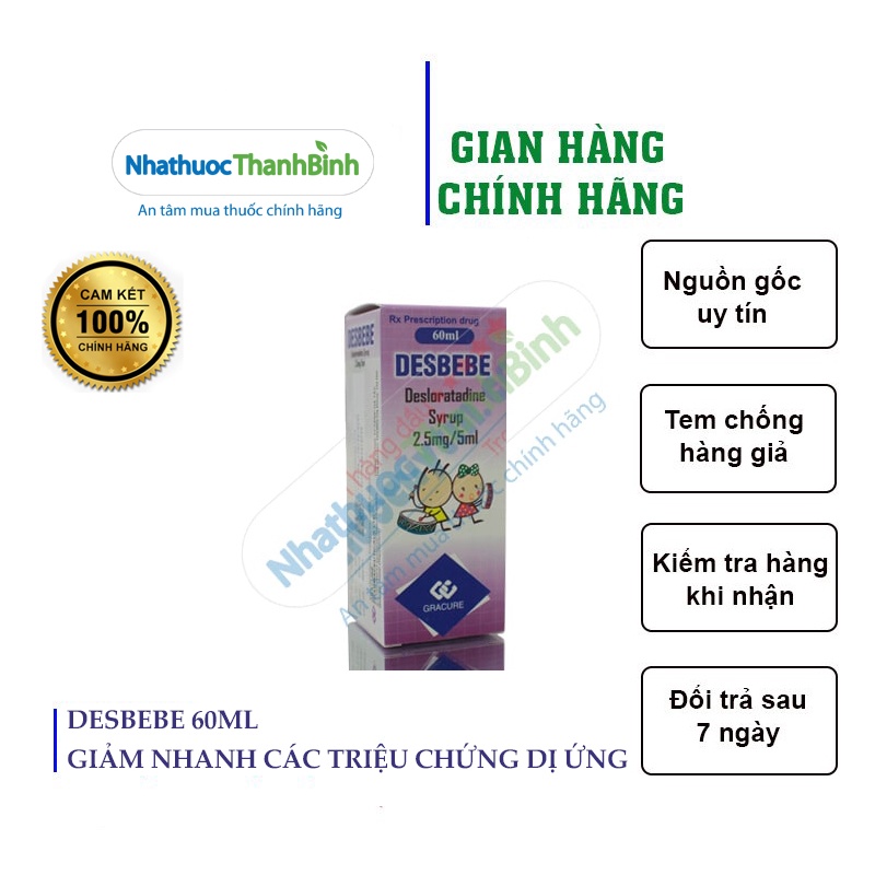 SIRO DESBEBE 60ML chính hãng nhập khẩu ẤN ĐỘ