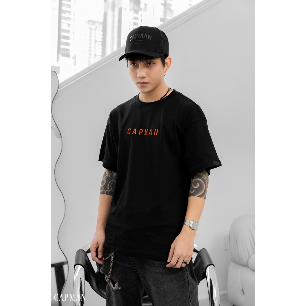 Mũ lưỡi trai thể thao Apparel CAPMAN màu đen phối lưới CM40