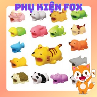 Bọc đầu chân sạc hình thú,thú gặm bảo vệ chân sạc chống gãy siêu cute