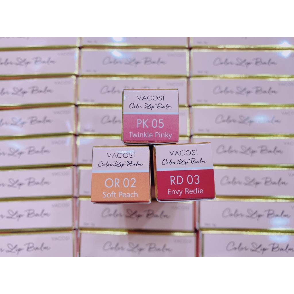 SON DƯỠNG CÓ MÀU VACOSI NATURAL STUDIO COLOR LIPBALM