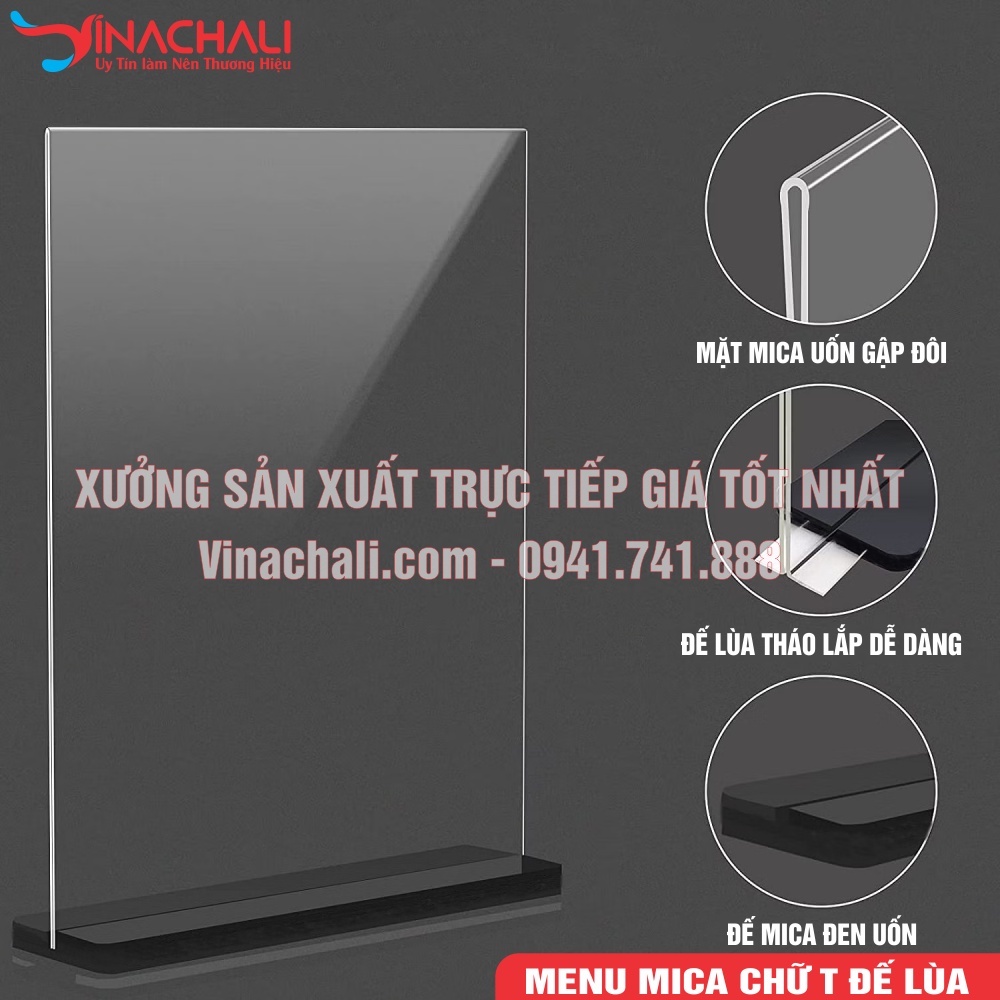 Menu Mica Hiển Thị Thông Tin Sản Phẩm, Bảng Mã Quét Mã Qr Tài Khoản, Bền Bĩ, Chống Xước, Nhiều Kích Thước A4 A5 A6 A7