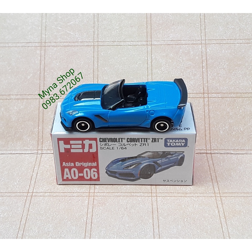 Đồ chơi mô hình tĩnh xe tomica, No.AO-06 Chevrolet Corvette ZR1