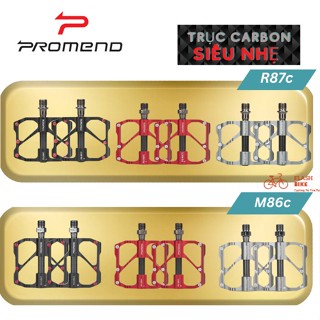 Pedal PROMEND PD- M86/R87c Siêu Nhẹ Trục Carbon Hợp Kim Nhôm 3 Vòng Bi Dành Cho Road/MTB