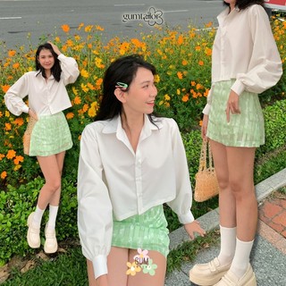 Chân váy ngắn dáng chữ a hoa nhí “flower shirt” by gum tailor