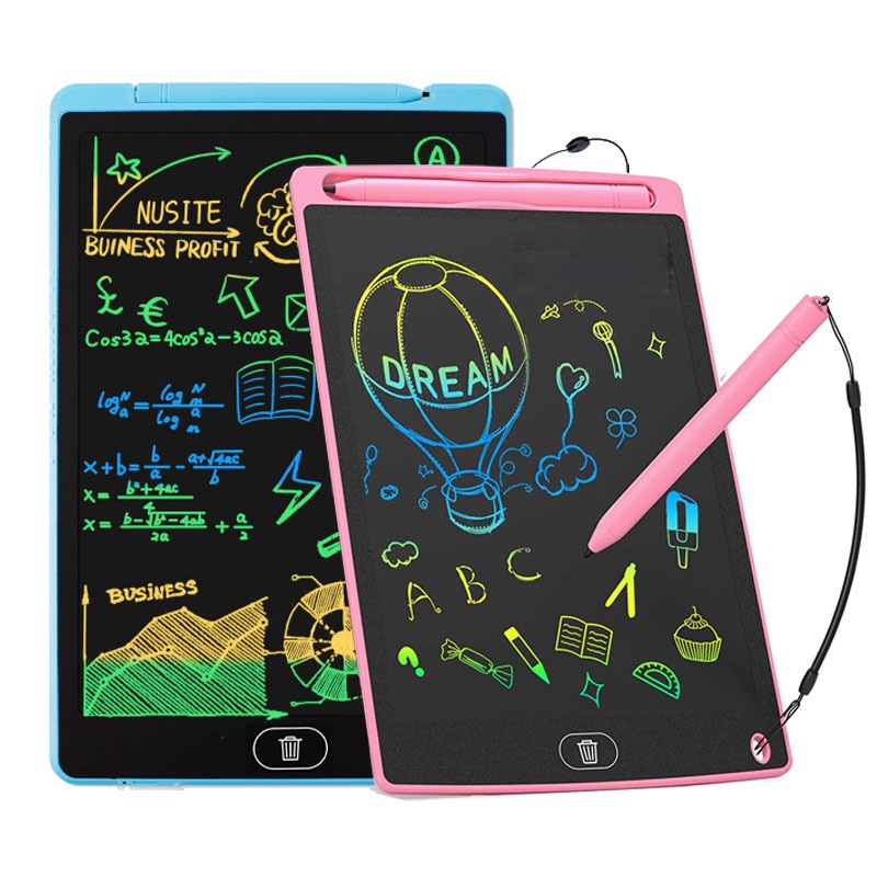 Bảng Viết Tự Xóa 12 Inch Đa Sắc Bảng Vẽ Tự Xóa Thông Minh Bảng LCD Tự Xóa 12 Inch Cho Bé Tập Viết Tập Vẽ - Dừa Shopkids