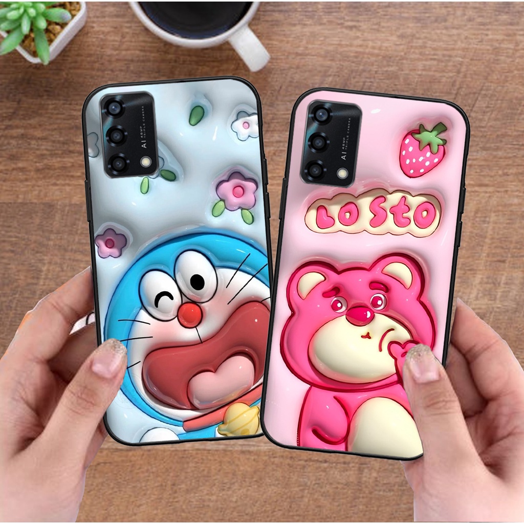 Ốp lưng Oppo A74 4G / A74 5G / A93 5G / A94 in phẳng hình gấu hot trend cute
