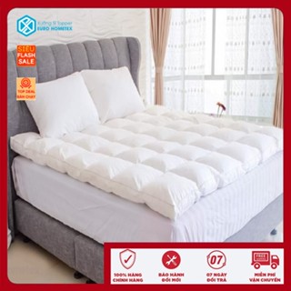 Nệm topper lông vũ, đệm bông xuất khẩu cao cấp êm ái trải sàn phong cách khách sạn giá tại xưởng