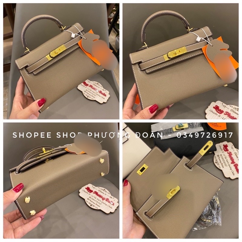 Túi da mềm FULL BOX Khoá Vàng Vừa Plus HÀNG LOẠI 1 dày dặn quai bọc xốp đứng form