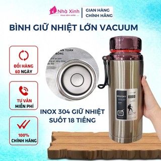 Bình giữ nhiệt nóng lạnh GOOD VACUUM dung tích 1500ml inox 304 cao cấp không gỉ, bình nước giữ nhiệt