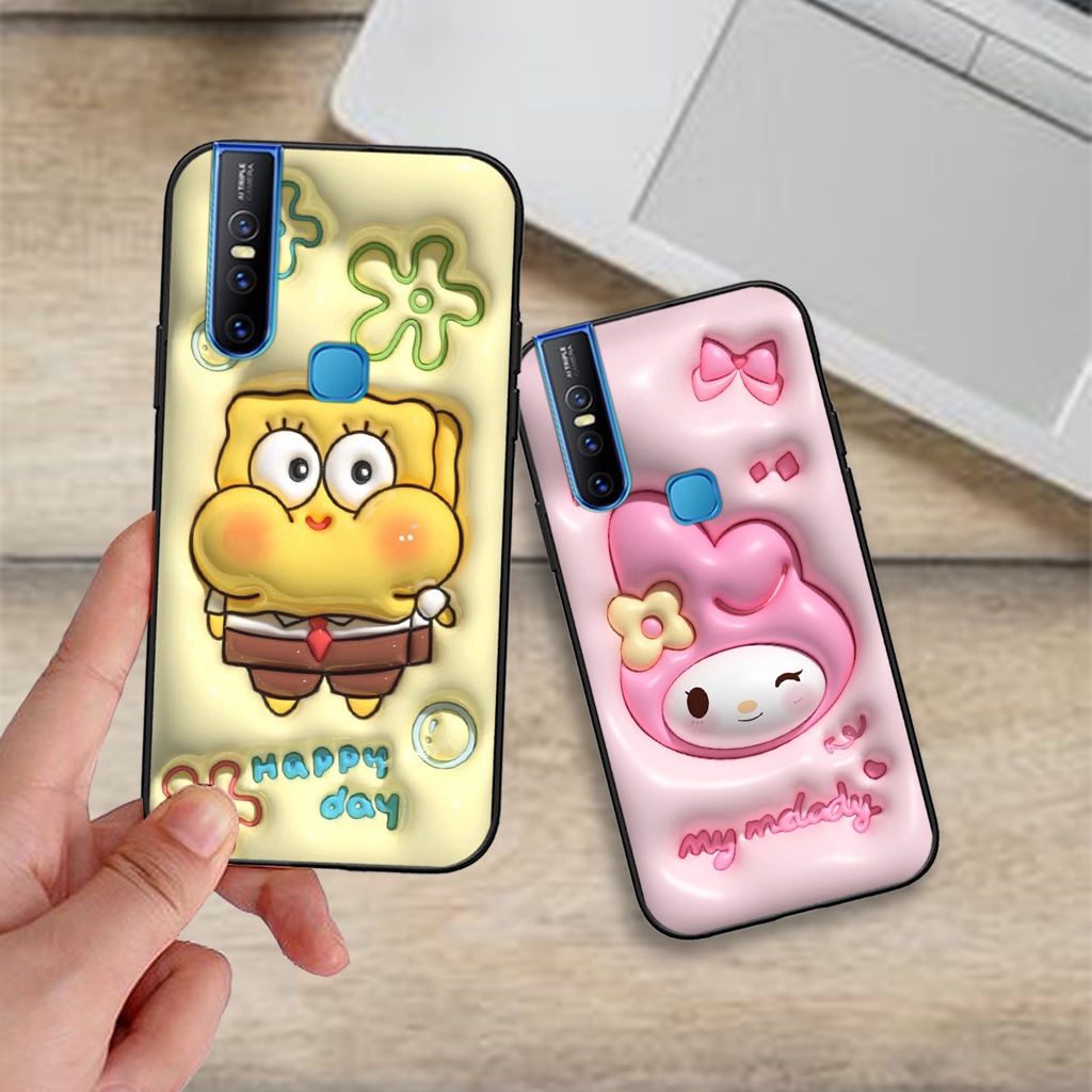 Ốp lưng Vivo V15 / V15 Pro / V17 PRO in phẳng hình gấu hot trend cute