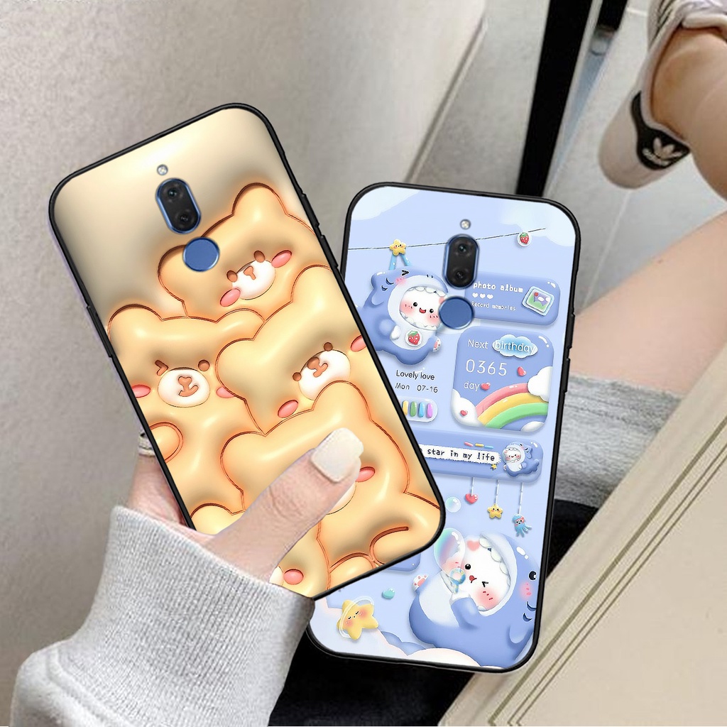 Ốp lưng Huawei Nova 2i / nova 7i  in phẳng hình gấu hot trend cute