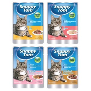 Pate Thức Ăn Ướt Snappy Tom Dành Cho Mèo Trưởng Thành - Gói 85G