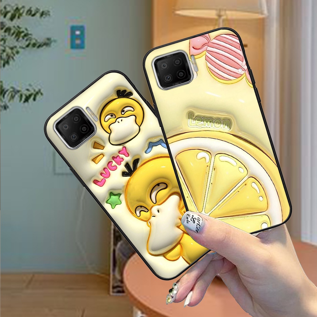 Ốp lưng Oppo A73 / A93 in phẳng hình gấu hot trend cute